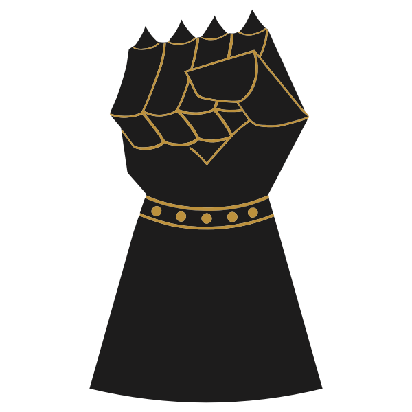 SVG Vintage Gauntlet Fist