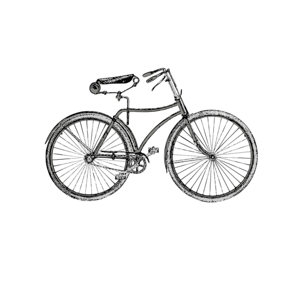 SVG Vintage gray bicycle