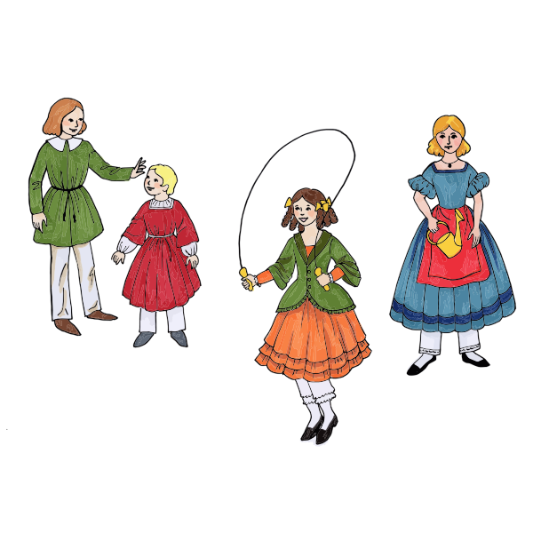 SVG Vintage kid039s fashion