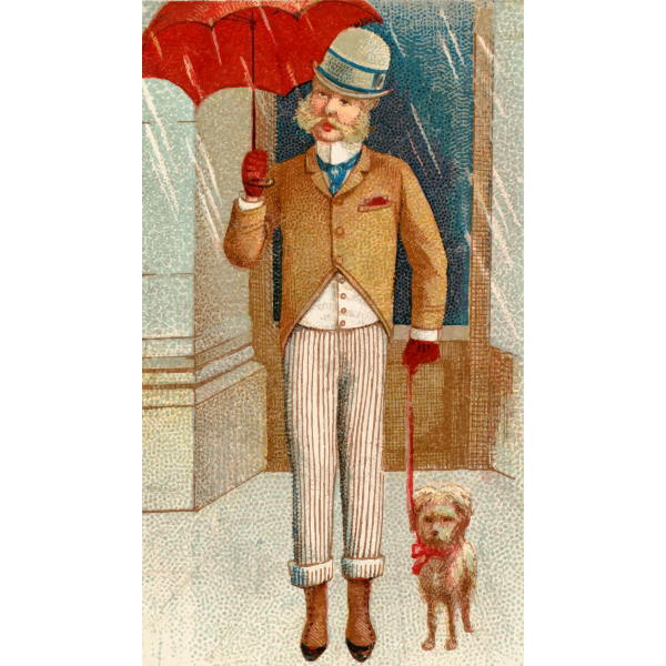 SVG Vintage man and dog
