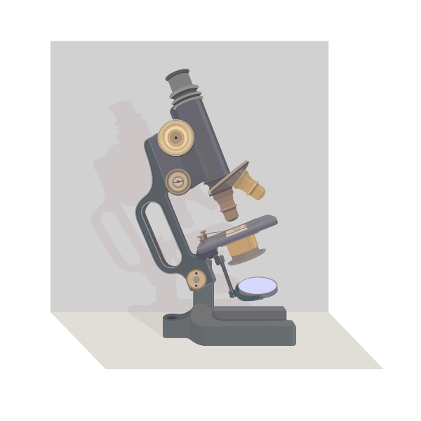SVG Vintage microscope