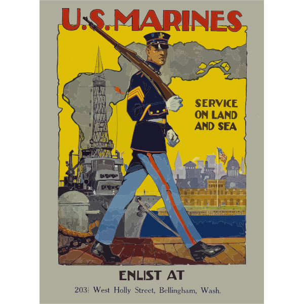 SVG Vintage military poster