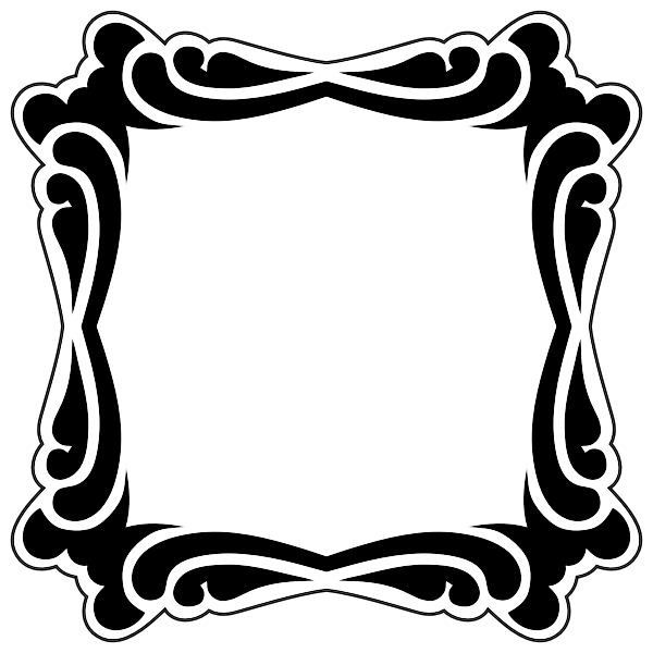 SVG Vintage mirror cadre