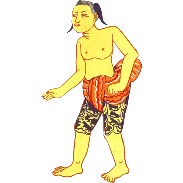 SVG Vintage Myanmar character