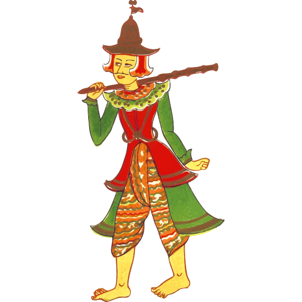 SVG Vintage Myanmar character image