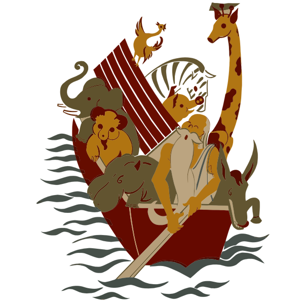 SVG Vintage Noah illustration