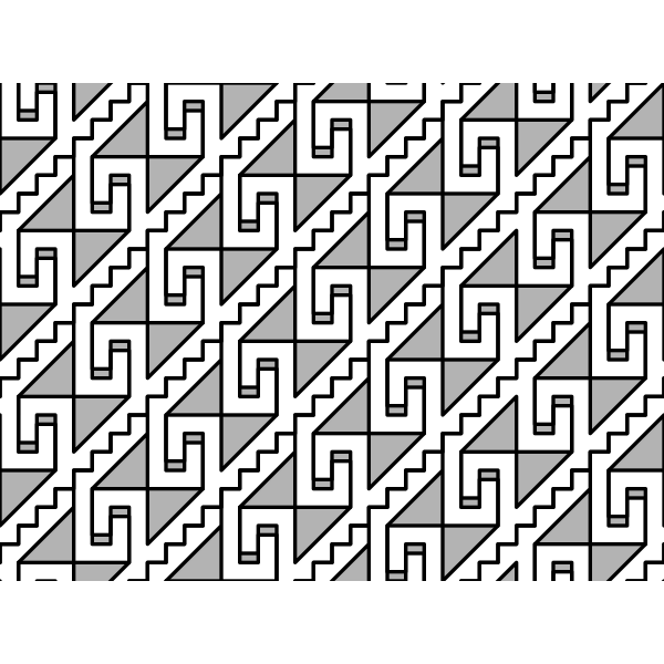 SVG Vintage pattern in geometrical style