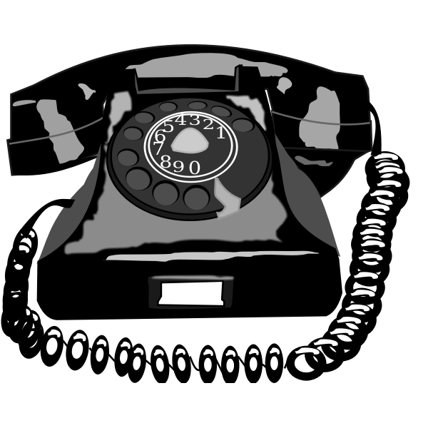 SVG Vintage phone