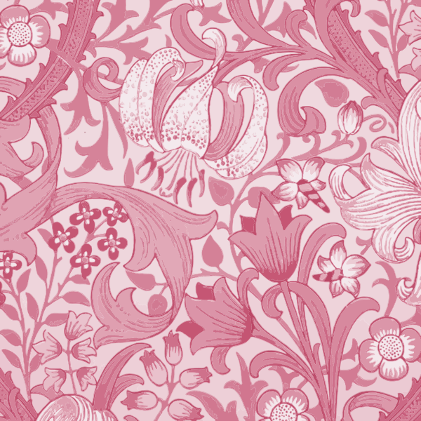 SVG Vintage pink flowery pattern