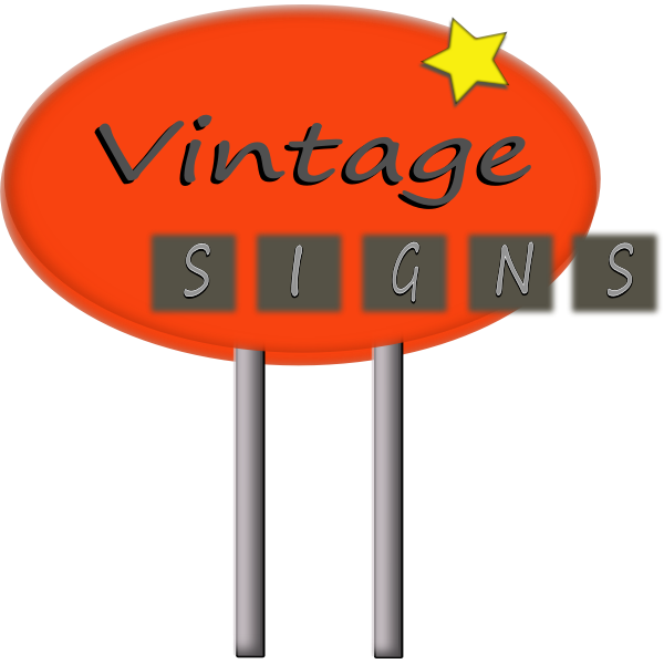 SVG Vintage sign vector image