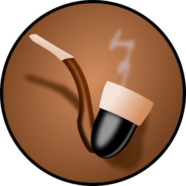 SVG Vintage smoking pipe