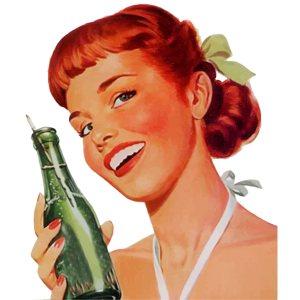 SVG Vintage Soda Girl