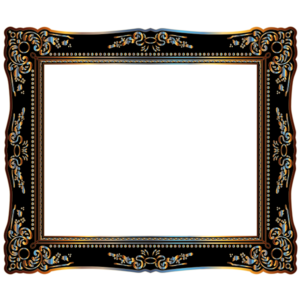 SVG Vintage Style Frame Chromatic