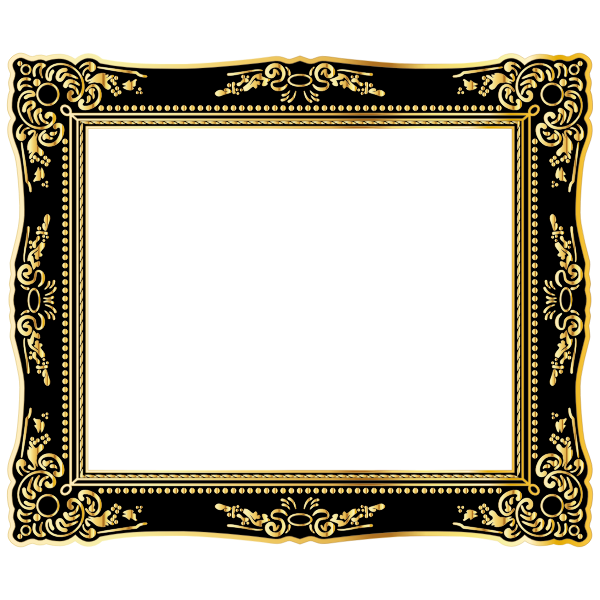 SVG Vintage Style Frame Gold