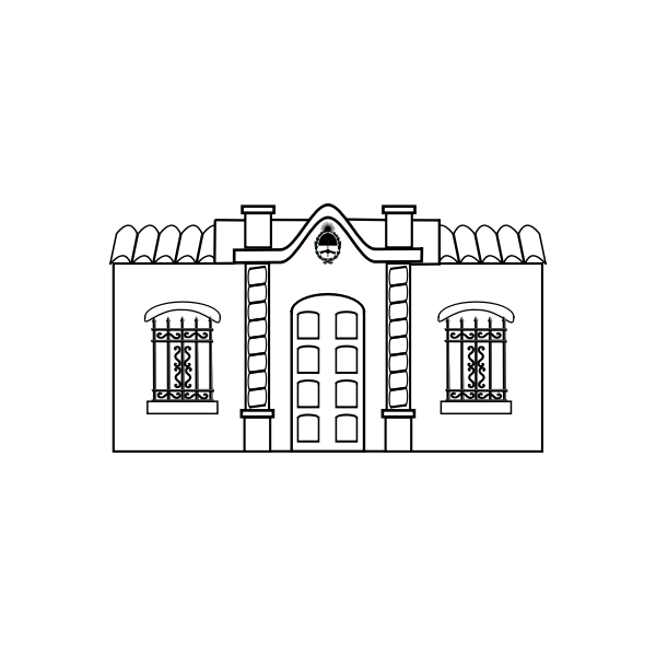 SVG Vintage style house