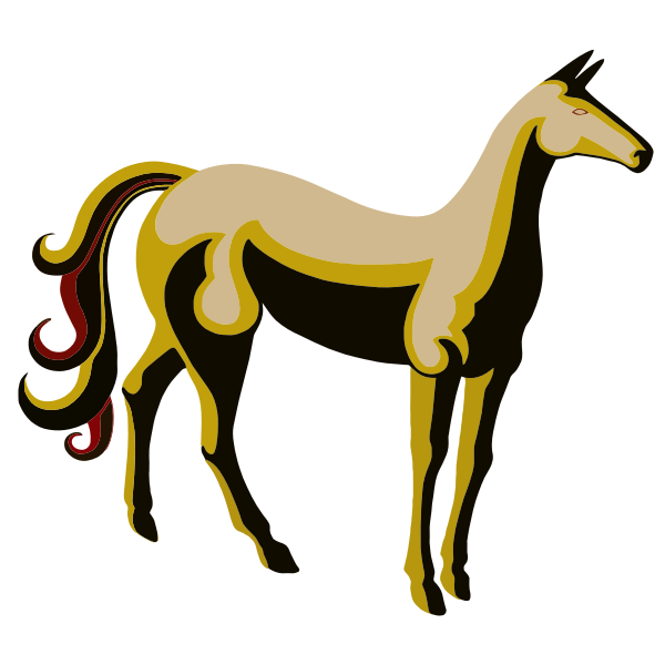 SVG Vintage stylized horse