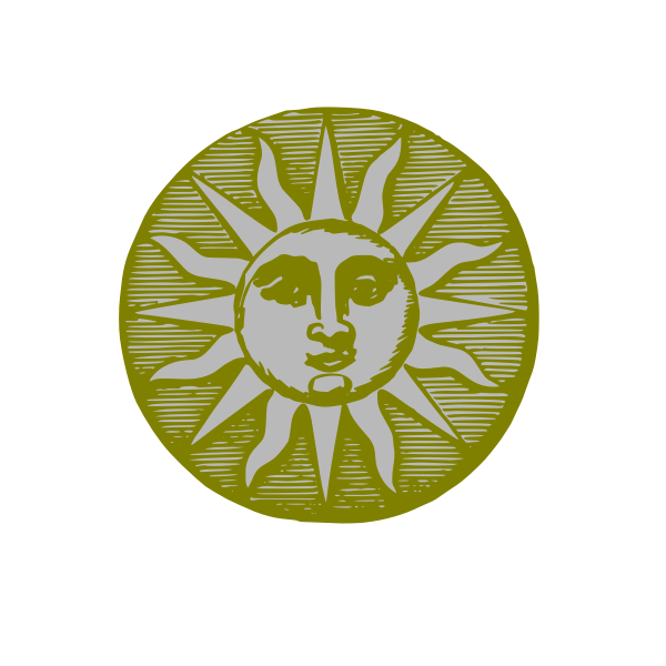 SVG Vintage sun symbol