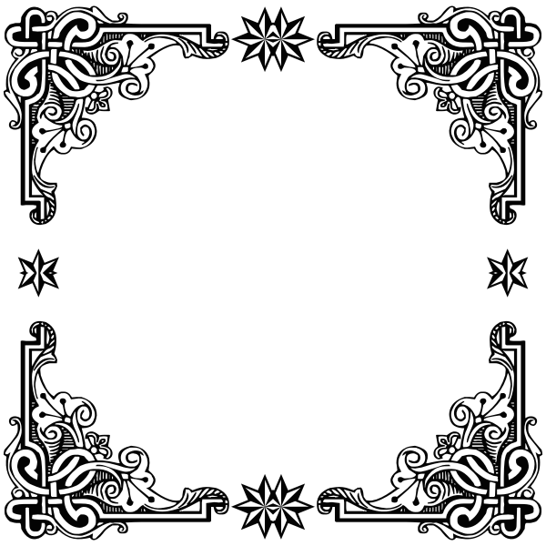SVG Vintage symmetric frame