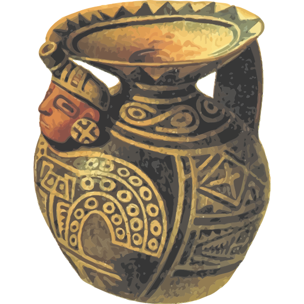 SVG Vintage terracota pot