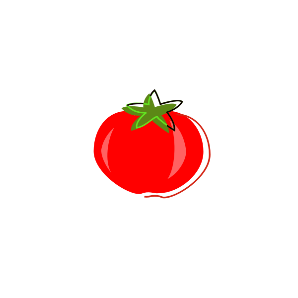 SVG Vintage tomato vector graphics
