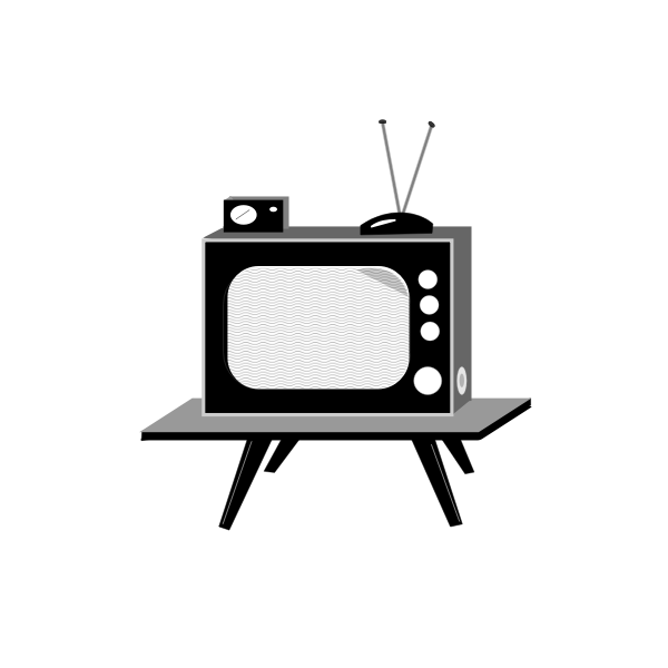 SVG Vintage TV set vector illustration