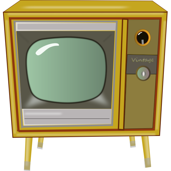 SVG Vintage TV vector graphics