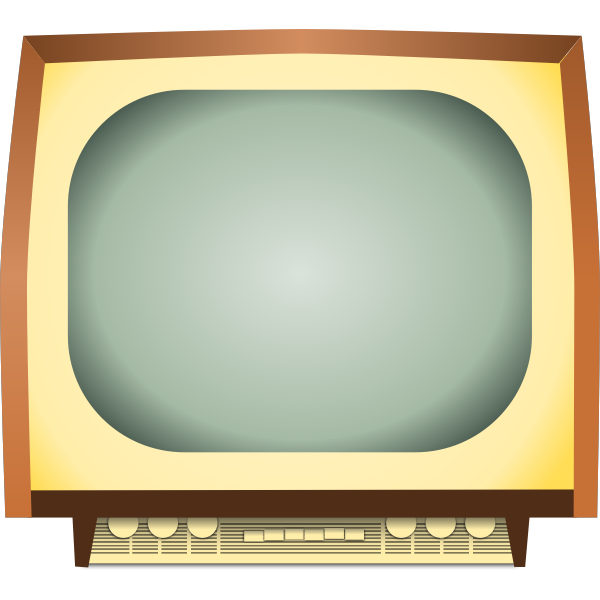 SVG Vintage TV vector image