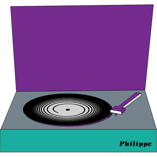 SVG vinyl disc philippe coli 01