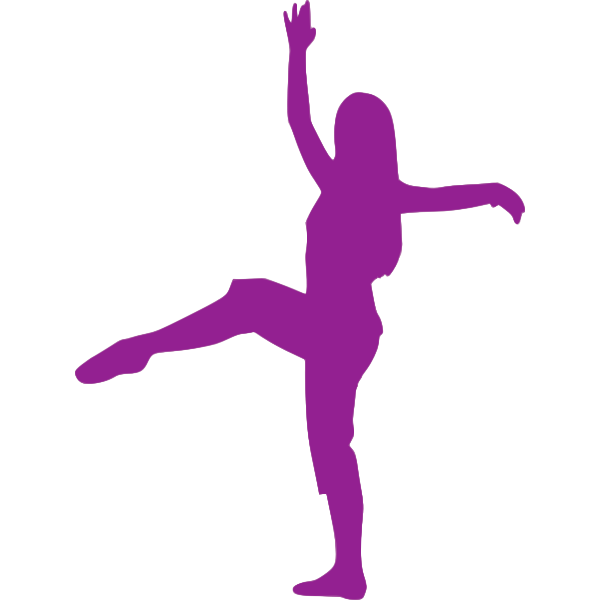 SVG Violet ballerina silhouette
