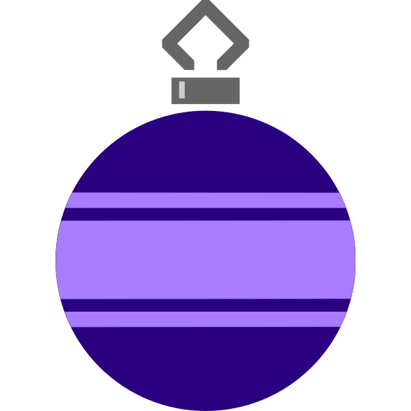 SVG Violet Christmas ball