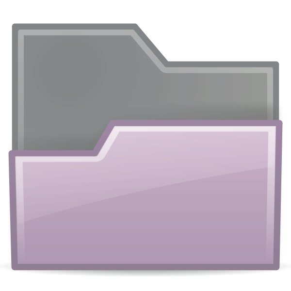 SVG Violet dragging folder