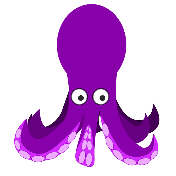 SVG Violet octopus