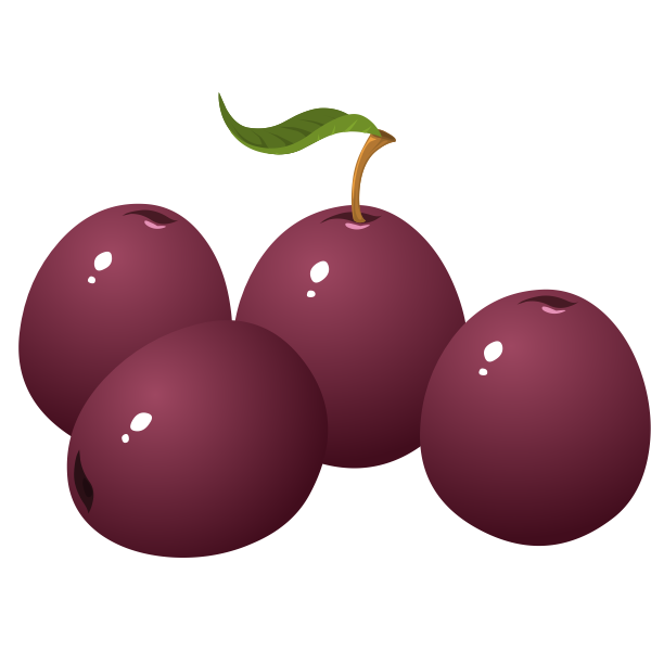 SVG Violet plums