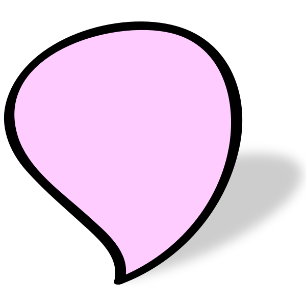 SVG Violet speech bubble