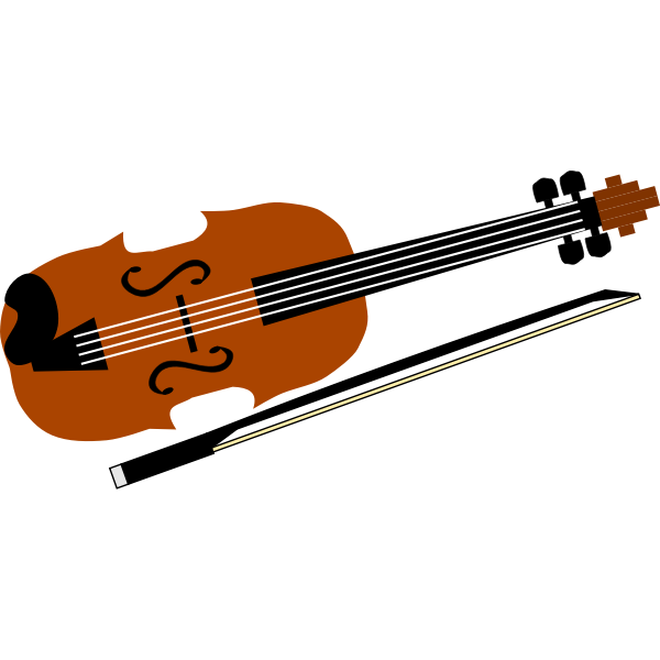 SVG Violin vector image