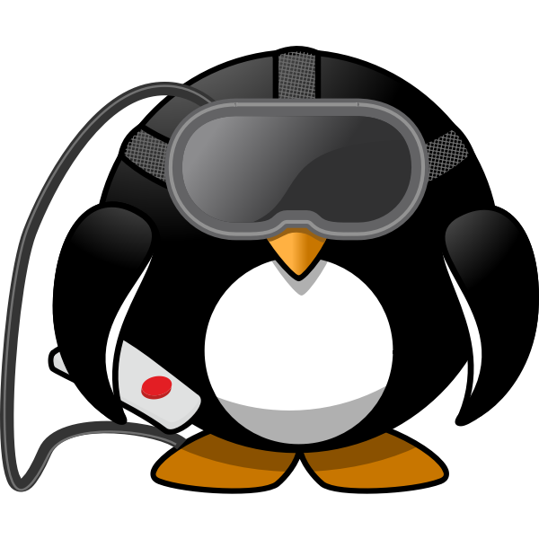 SVG Virtual reality penguin