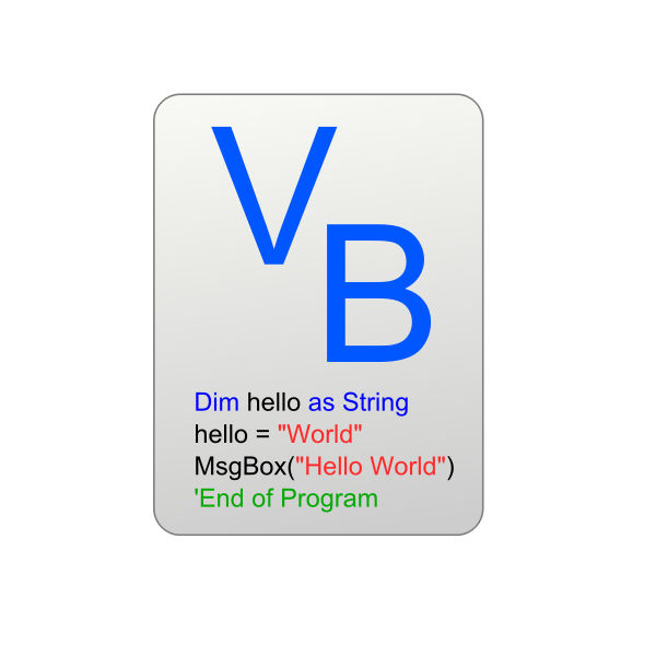 SVG Visual Basic Icon