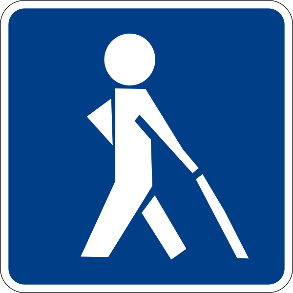 SVG Visual impairment sign vector clip art