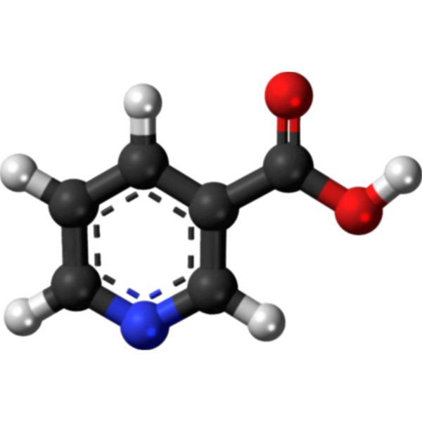 SVG Vitamin B3 molecules