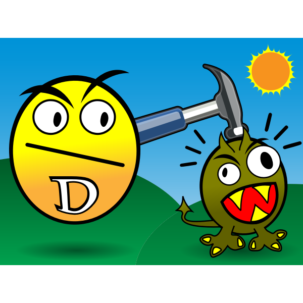 SVG Vitamin D Smashes Cancer vector image