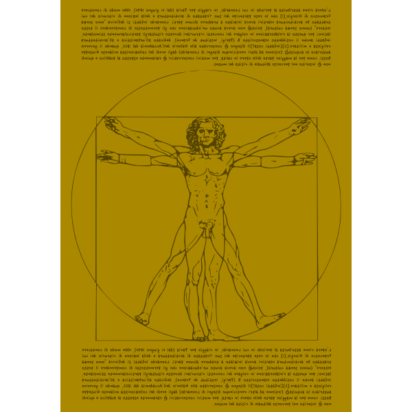 SVG Vitruvian man vector illustration