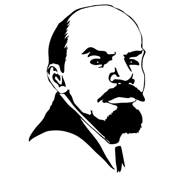 SVG Vladimir Lenin039s portrait