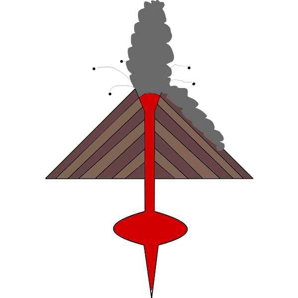 SVG Volcan explosif