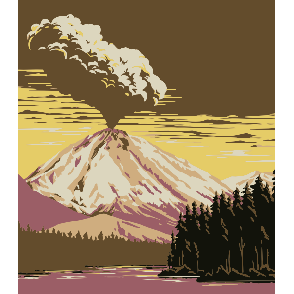 SVG Volcano eruption
