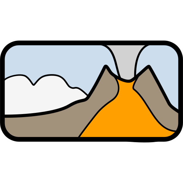 SVG volcanoscene