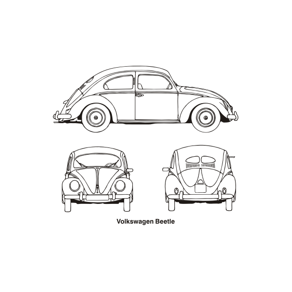 SVG VOLKSWAGEN BEETLE 1952