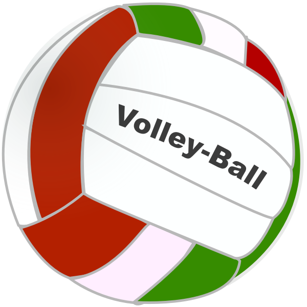 SVG Volleyball ball vector drawing