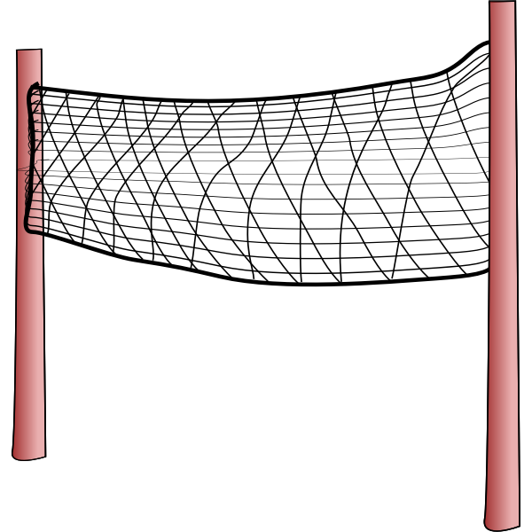 SVG Volleyball net vector image