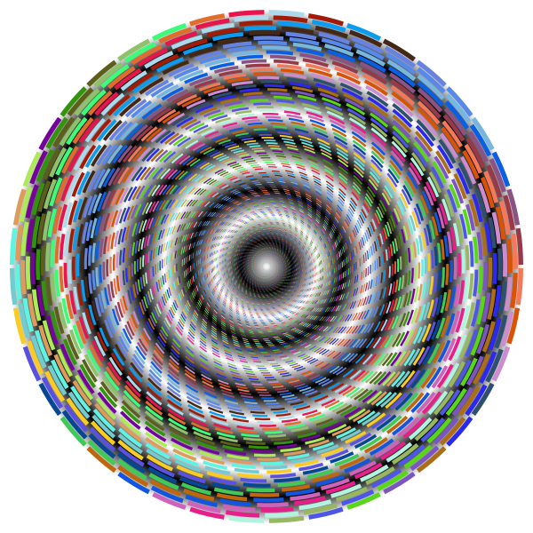 SVG Vortex in colorful lines