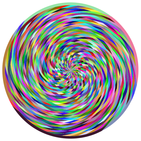 SVG Vortex Prismatic Colored Texture